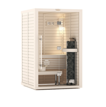 САУНА В СБОРЕ SAWO 1414RS-PS-G (1,4М Х 1,4М, ЕЛЬ, ПОЛНОСТЬЮ СТЕКЛЯННАЯ СТЕНА, ДИЗАЙН PIANO, ПРАВАЯ) (рис.2)